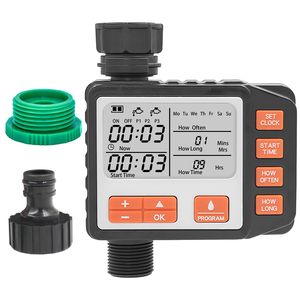 Sistema di irrigazione manuale e automatico con 3 programmi, timer impermeabile per irrigazione da giardino, timer per rubinetto e irrigatore domestico - Product Image 1