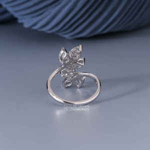 Anillo de Oro Rosa de 14 Quilates con Diamante Cultivado en Laboratorio con Corte Pera, Anillo de Boda de Lujo para Mujer con 6 Piedras de Calidad VS EF, 2.09ctw - Product Image 6