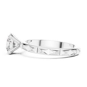 1.50 CT Round Brilliant Cut Moissanite Solitaire <b>Ring</b> 925 Sterling Silver <b>Dainty</b> Engagement <b>Ring</b> Minimalist Wedding Promise <b>Ring</b> - Product Image 2