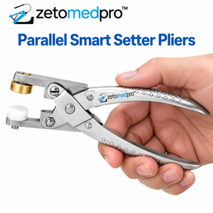 Alicates de Engaste Inteligentes Paralelos con Cabezas Desmontables para Engaste de Piedras Cuadradas Rivoli Chaton Zetomed Pro - Product Image 4