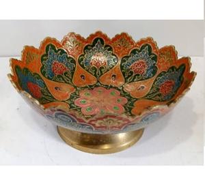 Grand bol de service en métal pour fruits et légumes, design unique, fait main, décoratif, grande capacité - Product Image 5