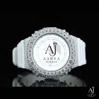 Montre à cadran blanc, analogique, quartz, verre saphir, boîtier en acier inoxydable, bracelet en silicone 20 mm, fermoir déployant, tendance