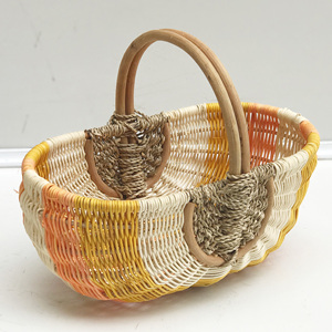 Wooden picnic <b>basket</b> handcrafted rattan <b>baskets</b> storage <b>hampers</b> from Vietnamese manufacturer - Product Image 1