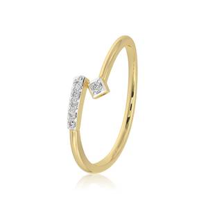 Unisex Yellow Gold Silver Plated <b>Diamond</b> <b>Ring</b> Minimalist Round Brilliant Cut D Color Engagement Gift Jewelry - Product Image 2
