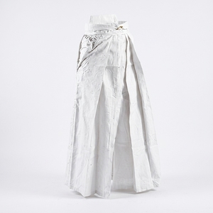 White Kendo Pants 100% Cotton Unisex Loose Fit Breathable Martial Arts Wear Adult Size - Product Image 1