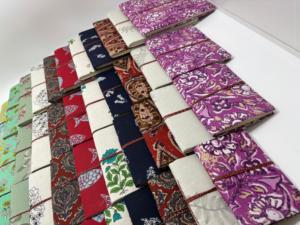 Silk Screen Printed Cotton Handmade Paper <b>Journal</b> with Fabric Cover Eco Friendly Gift <b>Writing</b> Diary 80 Sheets OEM Wholesale - Product Image 4