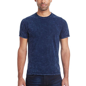 Men's Regular Fit Washed Cotton Jersey T-Shirt O-Neck Short Sleeve Solid Color Casual Style - Product Image 4