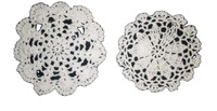 Napperons en satin floral 100 % coton, modernes, à carreaux, au crochet, faits main, couleur et taille personnalisables, jetables, pour usage domestique et extérieur, en tissu de lin