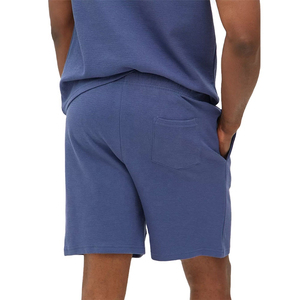 <b>Knee</b> Length Mid Waist Drawstring Solid Front Logo 100% Cotton Men Shorts Breathable Comfortable Casual Everyday - Product Image 4