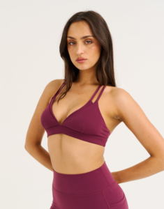 Women's Eco-Friendly Anti-Bacterial Breathable Spandex/<b>Nylon</b> Plus Size Double Layer Color Blocking Workout Yoga Sports Bra Set - Product Image 6