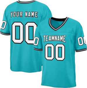 Proveedor de Camisetas de Fútbol Americano al por Mayor, Tela Interlock, Transferencia Térmica, Logotipo Personalizado OEM, Ropa Deportiva de Secado Rápido - Product Image 5