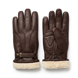 Gants d'hiver en cuir pour homme, écologiques et légers, doublés de laine, pour le sport, le travail en extérieur, la conduite et l'usage quotidien - Product Image 1