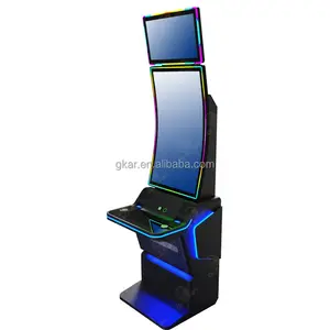 New Arrival Deluxe Entertainment 43" Curved Screen Monitor Wireless Charge Metal Machine Preview Game Cabinet