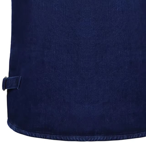 Veste de travail respirante de haute qualité, gilet de sécurité bleu en maille réfléchissante avec poche - Product Image 6