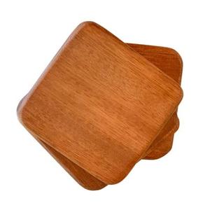 Round Wooden Cutting <b>Board</b> <b>Black</b> Resin Classic Design Food Grade 400mm Non-slip Coaster Eco-Friendly Disposable Bar Drink Beer - Product Image 3
