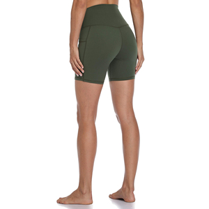 Pantalones cortos de yoga con spandex flexible para mujer - Product Image 6