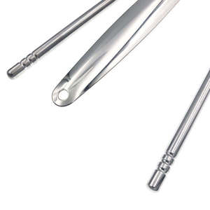 Juego de 3 raspadores de lengua para adultos, fáciles de usar, de acero inoxidable de alta calidad, con certificación CE ISO, de Grip Surgical - Product Image 2