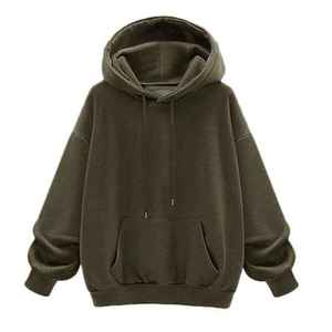 Sweat-shirt à capuche pour femme, essentiel au quotidien, en coton doux, coupe confortable, style décontracté et moderne, idéal pour un look urbain. - Product Image 2