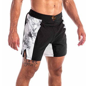 Men MMA Fight <b>Shorts</b> Front Lightweight Quick Dry Durable Polyester/Cotton Comfortable Flexible Training Martial Arts <b>Grappling</b> - Product Image 2