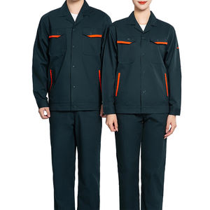 Top-Selling 2pcs Respirant Poly-Coton Uniforme de Travail Vêtements de Construction Durables pour les Travailleurs - Product Image 1