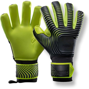Gants de gardien de but en vente flash, protection professionnelle, tricot en latex, nylon, gants de gardien de but de football - Product Image 1