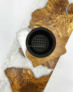 Quemador de Incienso de Resina Epoxi y Madera Artística de Primera Calidad, Decoración Moderna para el Hogar, Porta Incienso para una Experiencia Aromática y Embalaje de Lujo - Product Image 2