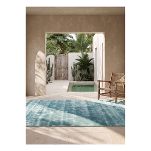 Tapis d'intérieur en viscose tissé à la main Capri, tapis carré Capri fait main, tapis de sol texturé doux, tapis décoratif d'intérieur de qualité supérieure - Product Image 5