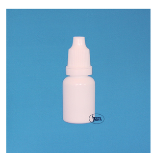 Botella con Gotero de Plástico PP Blanca, Forma Cilíndrica, Fondo Plano, para Uso Cosmético, 5-15 ml, Tapa Sellable, Modelo Imprimible C0078 - Product Image 1