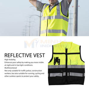 Chaleco de seguridad ligero de alta visibilidad, chaleco de seguridad cómodo para el trabajo, chaleco de seguridad en venta en línea - Product Image 3