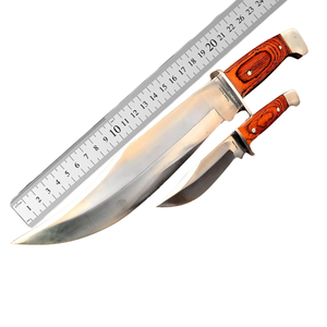 Couteau Bowie de survie professionnel A&M Enterprises, lame fixe en acier inoxydable de qualité industrielle, manche en Micarta - Product Image 6