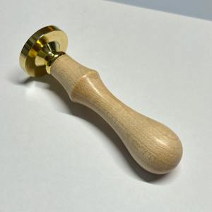 Sello de Cera Redondo de Latón de 25mm con Madera de Arce para Invitaciones de Boda, el Mejor Precio de Exportación, Suministros para Manualidades - Product Image 2