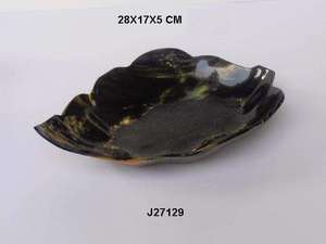 Bol en corne de buffle de haute qualité disponible dans toutes les tailles, en forme de bateau, finition polie, objet d'art en corne, décoration d'intérieur, mariage, fête - Product Image 3