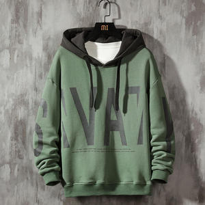 Blouson à capuche oversize pour homme, automne, imprimé baseball classique, patchwork, coupe slim, mode, vente en gros, coupe ample, polyester/coton - Product Image 5