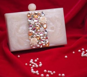 Bolso de Noche de Resina con Efecto Mármol, Cartera de Acrílico, Bolso de Mano de Lujo Rígido para Boda, Fiesta Nupcial, para Mujer - ¡Venta Caliente! - Product Image 1