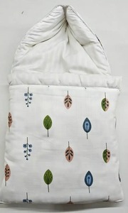 Saco de Dormir para Bebé Oaptimo, Ecológico, para Todas las Estaciones, de Muselina de Algodón, Manga Corta/Manga Murciélago, Cierre de Cremallera Bidireccional, Botones a Presión, Unisex, Suave - Product Image 2