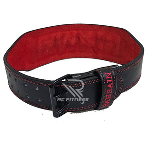 Ceinture de musculation en cuir robuste pour l'haltérophilie, la force athlétique, l'entraînement en salle de sport, les squats, les soulevés de terre et la musculation - Product Image 4