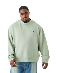 Sweat-shirt surdimensionné à col rond en coton vintage 100% de qualité supérieure personnalisé pour hommes fabriqué par Huzaifa Products - Product Image 1