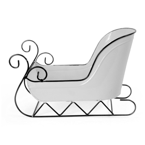 Nuevo Trineo Navideño para Interiores y Exteriores, Tamaño Personalizable, Ecológico, Color Personalizado, Trineo Clásico de Hierro Metálico con Diseño de Santa Claus - Product Image 6