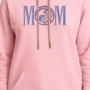 Sudadera con Capucha Rosa Brillante con Logo MOM para Mujer, Sudadera Informal de Manga Larga, Ropa de Calle para el Día a Día, Ropa Cómoda y a la Moda - Product Image 5