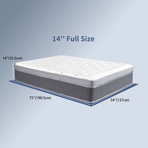 Orthopedic 14 Inch <b>Memory</b> Foam Hybrid Mattress Pocketed Springs Medium Firm Support Motion Isolation Edge Full Size Mattress <b>Box</b> - Product Image 3