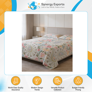 100% Quality Commitment Top Selling Modern Luxury Design 135 GSM <b>4</b> Pcs Polyester Printed Bedsheet Set from India Origin - Product Image 4