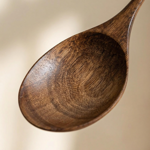 12 Inch <b>Serving</b> <b>Spoon</b>, 1 Sturdy Wood <b>Spoon</b> for Cooking - Utensil for Non-Stick Cookware, Mix, Stir, or Serve, Natural sheesham - Product Image 4