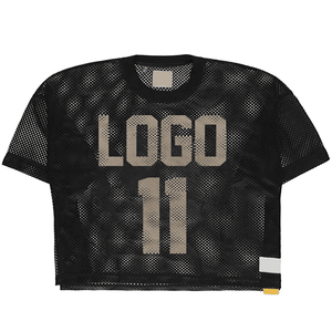 Maillot de football américain pour femme, bleu roi, col en V, manches rayées, haut de sport, uniforme d'équipe de gridiron, chemise en maille respirante - Product Image 3