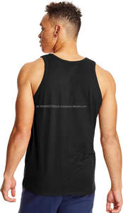 <b>Men's</b> High Quality Quick Dry Gym Tanktop Custom Solid Color Breathable Knitted <b>Top</b> with Button Embroidery Many Colors Available! - Product Image 2