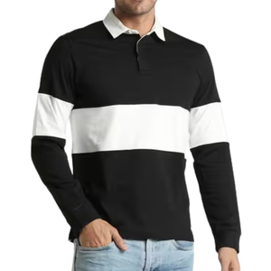 Camiseta Polo de Trabajo Unisex de Diseño Moderno, Tejida, Bordada Personalizada, Transpirable, de Manga Larga, Uniforme de Trabajo - Product Image 3