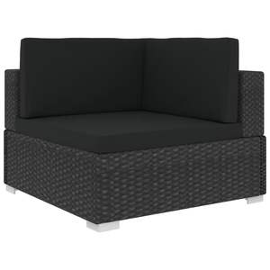 Juego de 7 Muebles de Jardín Elegantes en Color Negro para Patio - Product Image 6