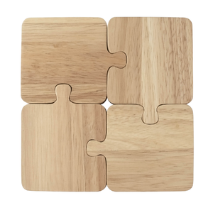 Posavasos de madera con diseño de rompecabezas, novedad en oferta, para tazas de té, café, vasos, etc., artículos de mesa. - Product Image 4