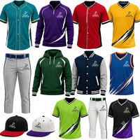 Uniforme de Béisbol al Por Mayor, Paquete Completo con Camiseta, Pantalones y Gorra, Ropa Deportiva, Diseño de Logotipo Personalizado, Poliéster