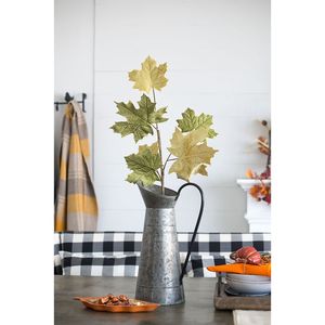 Set di 6 decorazioni a forma di foglia d'acero in velluto da 35 pollici per il raccolto autunnale e il Ringraziamento; decorazioni botaniche per la tavola e decorazioni per la tavola - Product Image 2