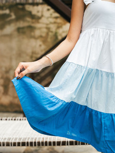 Vestido Maxi de Algodón Personalizado 2026 para Mujer, Estilo Bohemio, Estampado a Mano, Manga Larga, Cómodo, Lavable, para Verano - Product Image 3